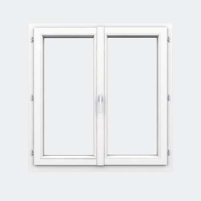 Fenêtre PVC gamme Design 2 vantaux ouverture à la française fermé