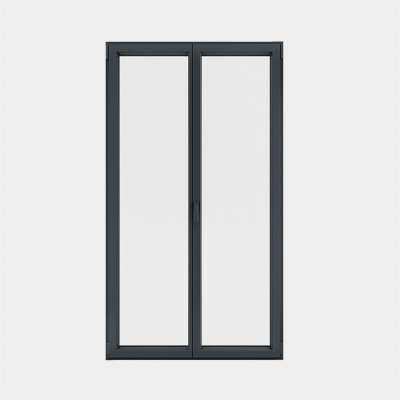 Porte Fenêtre ALU gamme Titans 2 vantaux dont 1 oscillo-battant fermé