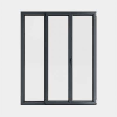 Porte Fenêtre ALU gamme Titans 2 vantaux dont 1 oscillo-battant 1 fixe fermé
