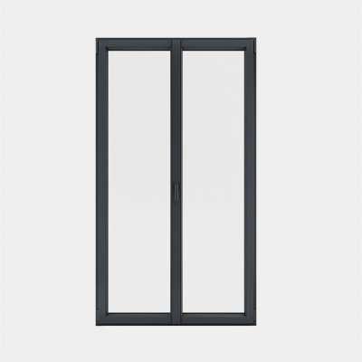 Porte Fenêtre ALU gamme Titans+ 2 vantaux dont 1 oscillo-battant fermé