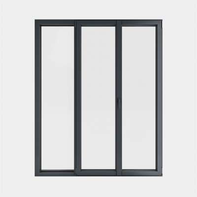 Porte Fenêtre ALU gamme Titans+ 2 vantaux dont 1 oscillo-battant 1 fixe fermé