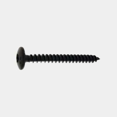 Vis pentures acier zingué noire 6x60