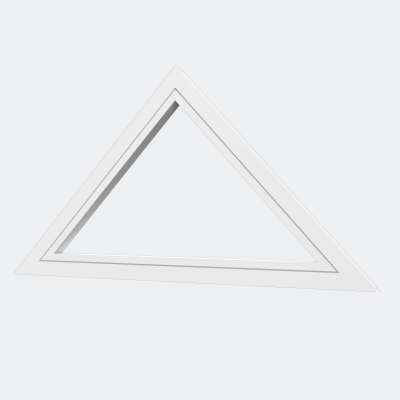 Fenêtre Triangle (houteau fixe) PVC gamme Design