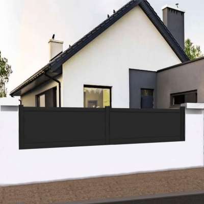Clôture en ALU droite gris anthracite