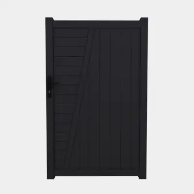 Portillon droit décor en ALU