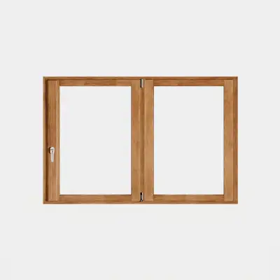 Fenêtre bois 1 vantail + 1 fixe