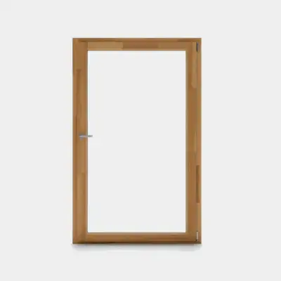 Porte Fenêtre Bois gamme Oxygène 1 vantail ouverture à la française