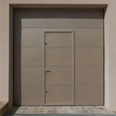 Porte de garage sectionnelle avec porte