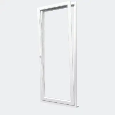 Porte Fenêtre PVC gamme Design 1 vantail oscillo-battant ouvert