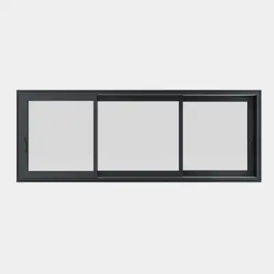 Fenetre coulissante ALU 6 vantaux 3 rails fermé