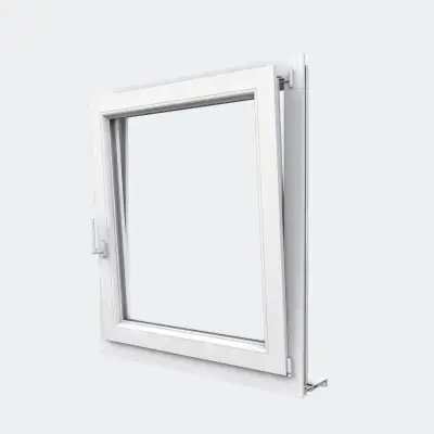 Fenêtre PVC gamme Design 1 vantail ouverture oscillo-battant ouvert