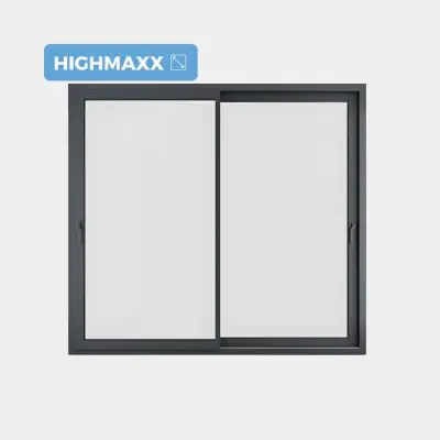 Baie coulissante ALU Gamme HighMaxx 2 vantaux 2 rails fermé