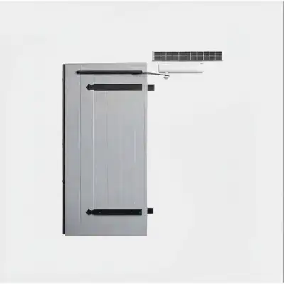 Volet battant ALU 27mm avec motorisation solaire sans bâti 1 vantail