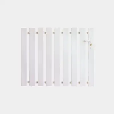 Portillon PVC sur mesure lames verticales ajourées