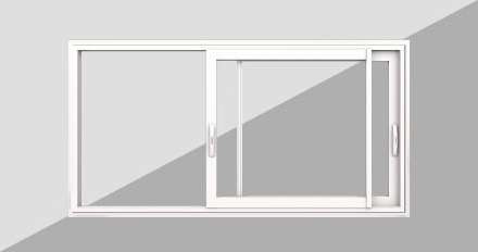 Fenêtre coulissante PVC / ALU
