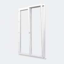 Porte Fenêtre PVC gamme Confort 2 vantaux dont 1 oscillo-battant ouvert