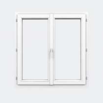 Fenêtre PVC gamme Design 2 vantaux ouverture à la française fermé