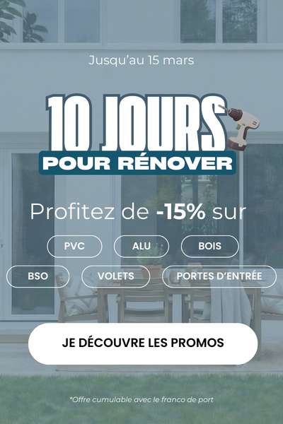 10 jours pour rénover : 15% de remise sur votre panier !