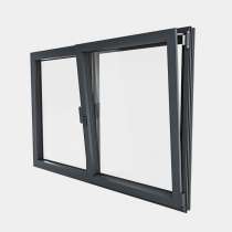 Fenêtre ALU gamme Titans+ 1 vantail oscillo-battant 1 fixe ouvert