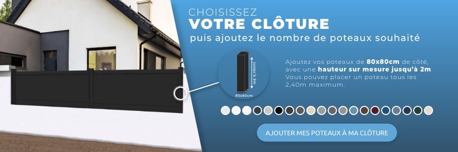 Ajout de poteaux à la clôture
