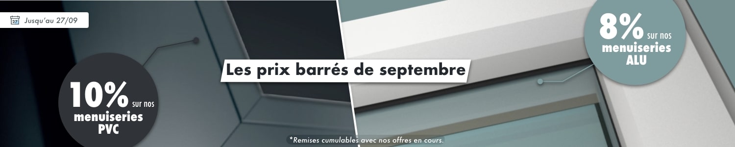 promotions PVC et ALU